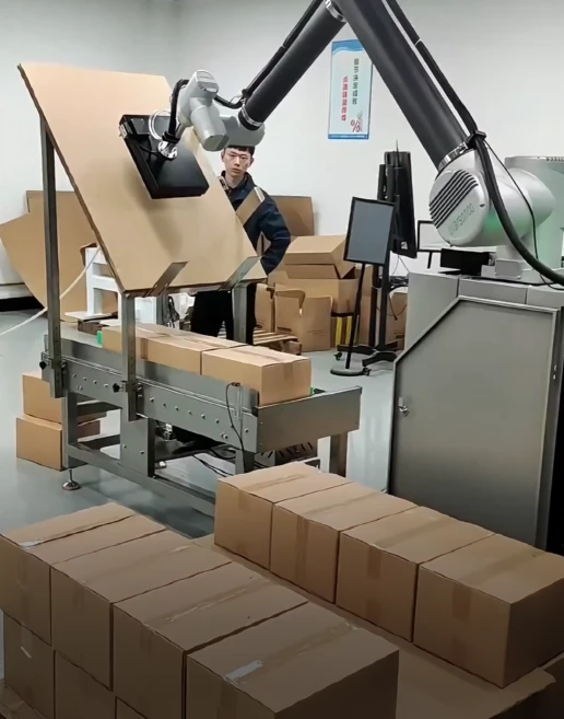 Palletizing of cardboard